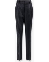 Dolce & Gabbana - Dolce & Gabbana Pinstriped Stretch Wool Trousers - Lyst
