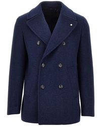 Luigi Bianchi - Virgin Wool Cloth Jacket - Lyst