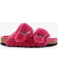 Birkenstock - Arizona Big Buckle Teddy Sandals - Lyst