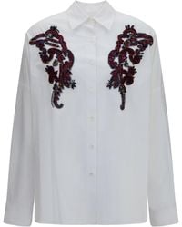 Dries Van Noten - Beaded-Detail Shirt - Lyst