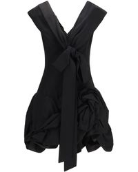 Magda Butrym - Midi Dress With Draped Shawl Collar - Lyst