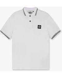 Stone Island - Stretch Organic Cotton Polo Shirt - Lyst