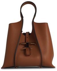 Tod's - Small Leather Timeless Bag - Lyst