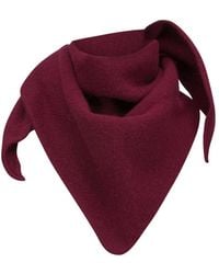 Le Bonnet - Wool & Caregora Angora Scarf Bordeaux - Lyst