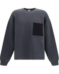 Loewe - Anagram Cotton-Blend Sweatshirt - Lyst