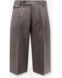 Tonywack - Wool Blend Bermuda Shorts Melange - Lyst