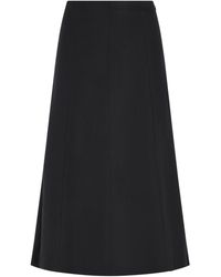 THE LATEST - Erica Wool Blend Midi Skirt - Lyst