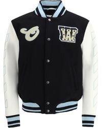Off-White c/o Virgil Abloh - Varsity Star Logo Jacket - Lyst