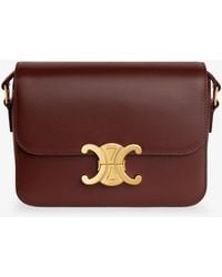 Celine - Teen Triomphe Leather Crossbody Bag - Lyst