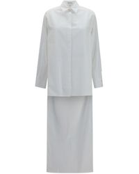 Alaïa - Alaïa Asymmetric Cotton Poplin Shirt - Lyst