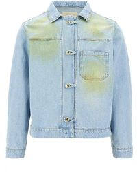 C.9.3 - Stained Effect Denim Jacket - Lyst