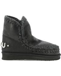 Mou - "Eskimo 18 With Rhinestones Logo" Ankle Boots - Lyst
