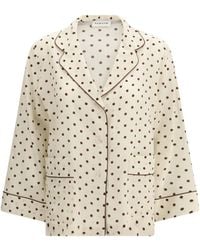 P.A.R.O.S.H. - Polka-Dot Silk Shirt - Lyst