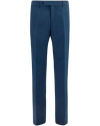 Ferragamo - Cotton And Cashmere Chinos Pants - Lyst