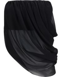 Francesco Murano - Top Draped Silk - Lyst