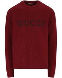 Gucci - Cashmere And Wool Crewneck Sweater - Lyst