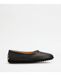 Tod's - Leather Ballets Flat With Gommino - Lyst