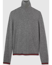 Gucci - Check Detail Cashmere Knitwear - Lyst