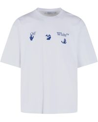 Off-White c/o Virgil Abloh - Cotton T-Shirt With Artistic 'Bacco Arrow' Print - Lyst