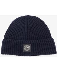 Stone Island - Geelong Virgin Wool Hat - Lyst