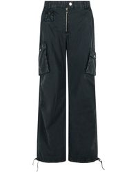 Ganni - 'Cargo' Washed Cotton Twill Pants - Lyst