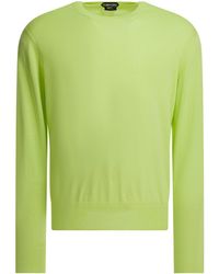 Tom Ford - Cotton Crewneck Sweater - Lyst