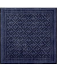 Fendi - Wool And Silk Scarf - Lyst