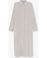Hevò - Arigliano Linen And Viscose Chemisier Dress - Lyst