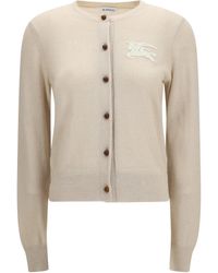Burberry - Ekd Cotton-Wool Cardigan - Lyst
