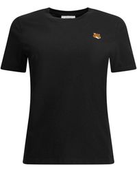 Maison Kitsuné - Fox Head Crew-Neck T-Shirt - Lyst