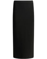 Max Mara - Midi Pencil Viscose Polyamide Skirt - Lyst