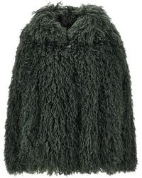 Emporio Armani - Faux Fur Jacket - Lyst