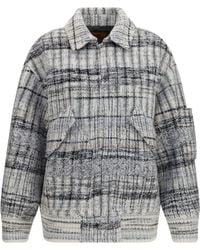 Missoni - Oversized Check Wool-Blend Bomber Jacket - Lyst