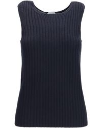 Bottega Veneta - Merino Wool Ribbed Tank Top - Lyst