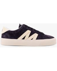 Moncler - Low-Top Leather Sneakers - Lyst