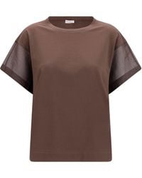 Brunello Cucinelli - Cotton T-Shirt - Lyst