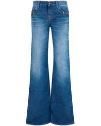 Gucci - Stretch Cotton Jeans With Horsebit - Lyst