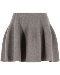 Lisa Yang - Wren Mini Skirt Truffle Cashmere - Lyst