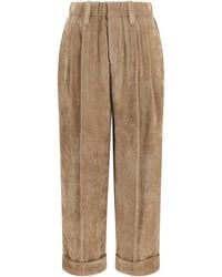 Brunello Cucinelli - Corduroy Tailored Pants - Lyst