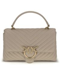 Pinko - Love Lady Handbag-Grigio Fumo-Antique - Lyst