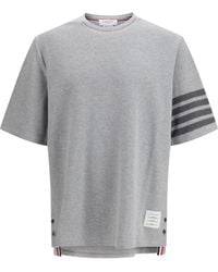 Thom Browne - Textured Cotton Piquã T-Shirt - Lyst