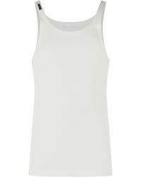 Dolce & Gabbana - Ivory Cotton Tank Top - Lyst