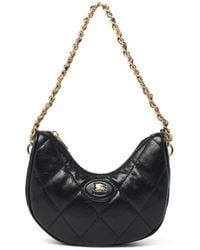 Burberry - 'Horseshoe' Leather Bag - Lyst