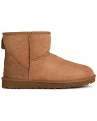 UGG - 'Classic Mini' Chestnut Suede Boots - Lyst