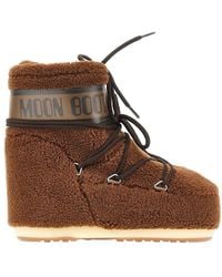 Moon Boot - Icon Low Glance Teddy Boots - Lyst