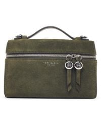 Tory Burch - Romy Slim Top Handle Suede Bag - Lyst
