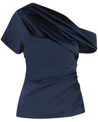 Jonathan Simkhai - Acetate Blend One-Shoulder Top - Lyst