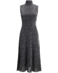 Alaïa - Midi Dress Sequined Polyamide - Lyst