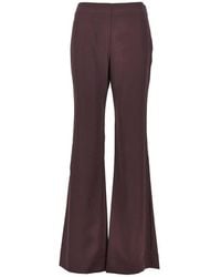 Pinko - Satin Flared Pants - Lyst