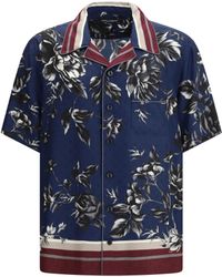 Dolce & Gabbana - Dolce & Gabbana Silk Short-Sleeve Shirt - Lyst